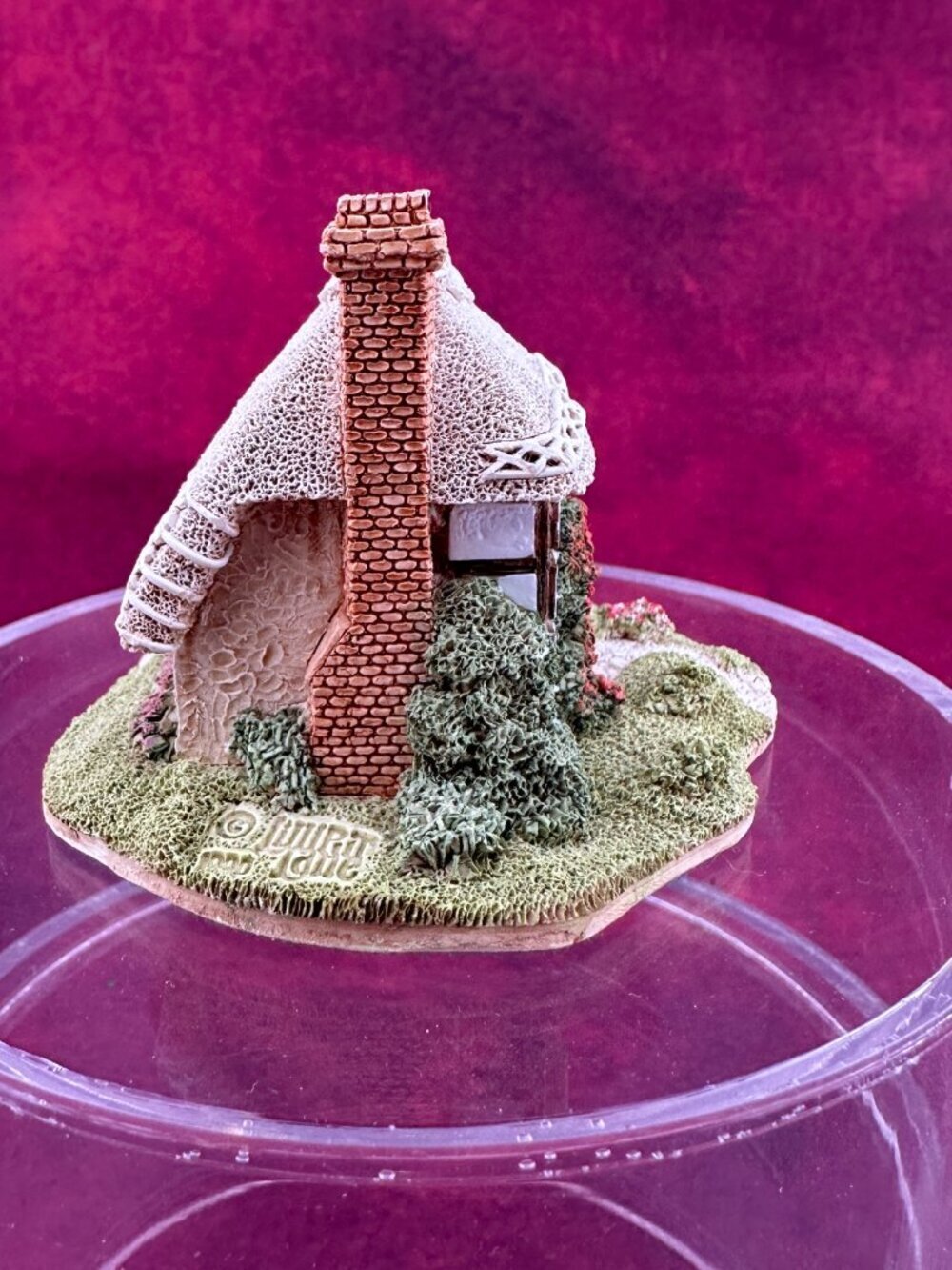 VINTAGE LILLIPUT LANE "STRAWBERRY COTTAGE" MINIATURE HANDMADE IN UK 1990 w/o BOX - Picture 2 of 11